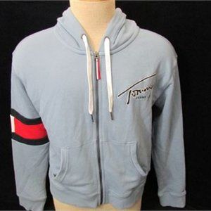 Women's Large Blue Tommy Jeans Zip Hoodie